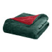 Beauty Home Κουβέρτα υπέρδιπλη διπλής όψεως Art 11601 Jacquard fleece 700gsm Fiesta Plus 220x240 Πράσινο,Κόκκινο