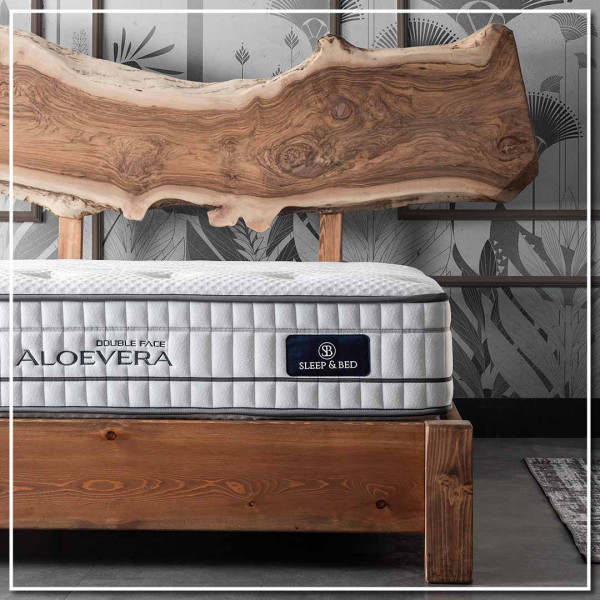 ΣΤΡΩΜΑ ALOEVERA DOUBLEFACE 30 cm ΜΕ ΑΝΕΞΑΡΤΗΤΑ ΕΛΑΤΗΡΙΑ 90x190