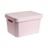 Κουτί αποθήκευσης πλαστικό με καπάκι 17LT Cave ροζ 36,00 x 27,50 x 21,50
