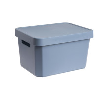 Κουτί αποθήκευσης πλαστικό με καπάκι 17LT Cave μπλε 36,00 x 27,50 x 21,50