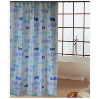 Cyclops Splash Κουρτίνα Μπάνιου Υφασμάτινη 180x200 cm Γαλάζια