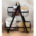 Dream House Φρουτιέρα Eva Μεταλλική 2 Επίπεδα μαυ΄ρη  31x30x18εκ.