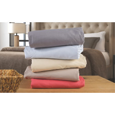 Σεντόνι μονόχρωμο flat χωρίς λάστιχο 170X260 χρώμα μόκα