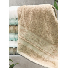 Πετσέτα μονόχρωμη Σx. Bamboo 50x90 υδρόφιλη έξτρα απορροφητική 50% cotton-50% bamboo beige