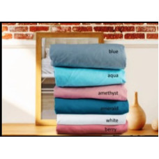 Σεντόνι flat μονόχρωμο 240Χ260 Rainbow υπέρδιπλο μπλε