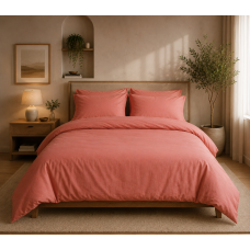 Σετ παπλωματοθήκη Σχ. Rainbow μονόχρωμη poly/cotton 144 κλωστών Amethyst 160x240cm