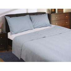 Σετ παπλωματοθήκη Σχ. Rainbow μονόχρωμη poly/cotton 144 κλωστών Blue 220x240cm