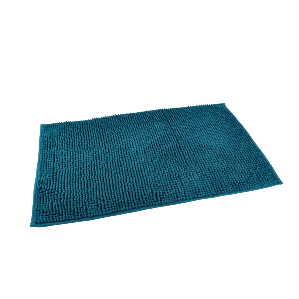 Πατάκι μπάνιου Σχ.Shaggy 45x75cm microfiber-polyester Blue
