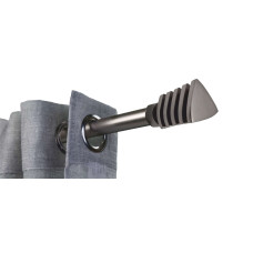 Κουρτινόβεργα επεκ/μενη Σχ. Fishbone 160cm-300cm Black nickel