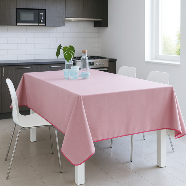 Τραπεζομάντηλο αλέκιαστο μονόχρωμο 100%pol. Powder 150x150cm