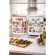 Ποδιά εμπριμέ φροτέ Σχ.Artist  40Χ60cm  (διαθέσιμη σε συσκευασία των 12τμχ)