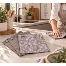 Σετ 3 τμχ πανάκι microfiber Σχ. Vegetal 30x30cm 45x65cm