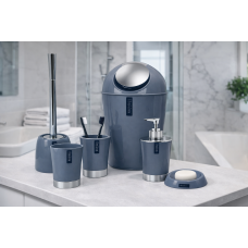 Σετ αξεσουάρ μπάνιου blue 6 τμχ. 13,50x11,30cm