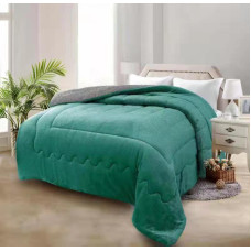 Κουβέρτα-πάπλωμα flannel με κάτω όψη sherpa Σχ. Arizona  100% pol. Mint 160x220cm