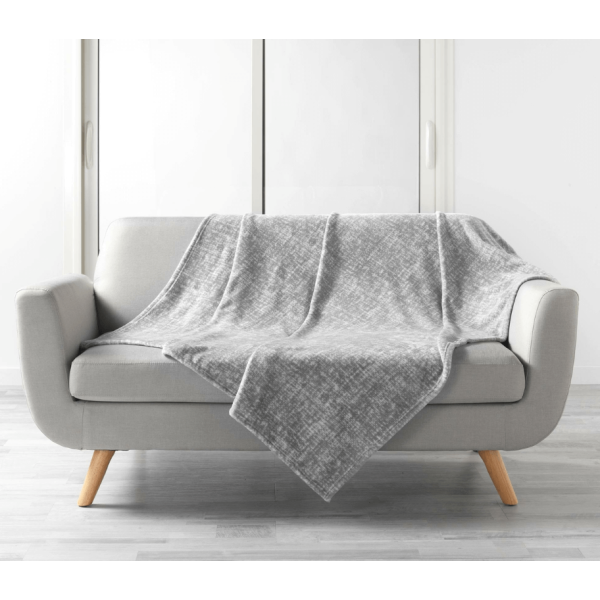 Κουβέρτα - Ριχτάρι super soft Σχ.Bistrol  100% polyester Grey 220x240cm