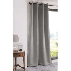 Κουρτίνα Σχ.Coveri black out 140x270cm έτοιμη ραμμένη με κρίκους 100% πολ Light Grey