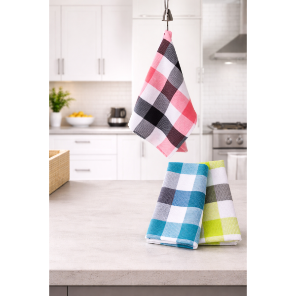 Σετ ποτηρόπανo κουζίνας πικέ 2 τμχ. Σχ.501 45x65cm (τιμή συσκευασίας των 6 σετ) 45x65cm