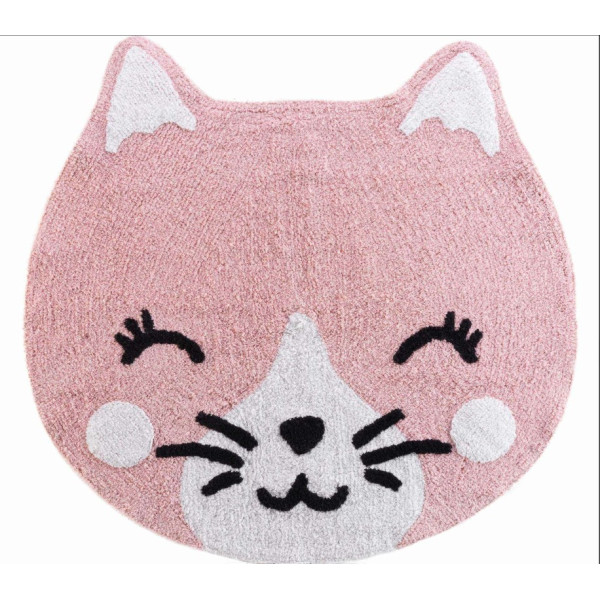 Χαλάκι στρόγγυλο  Σχ. Chaton 90cm poly/cotton