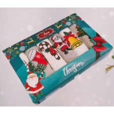 Σετ ποτηρόπανo κουζίνας Σχ.Ch024 πικέ 6 τμχ. με κέντημα σε κουτί 40x60cm 40x60cm