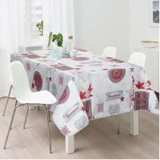 Τραπεζομάντηλο χριστουγεννιάτικο αλέκιαστο Σχ. 1260 100%pol. 150x150cm