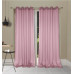 Κουρτίνα οργάντζα Σχ.Elsa με κρίκους 140x260cm 100% ροζ