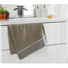 Πετσέτα ζακάρ Σx. Esteban khaki έξτρα απορροφητική 100% cotton Chaki 70χ130cm