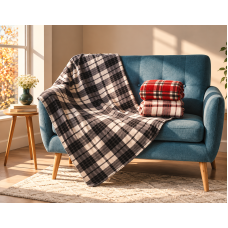 Polar fleece Σχ. Eliot 100% polyester (Συσκευασία 12 τμχ mix) 200x220cm