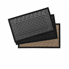 Πατάκι εξώπορτας ανάγλυφο Σχ.1016 45Χ75cm 100% polypropylene Grey