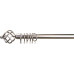 Κουρτινόβεργα επεκ/μενη Σχ.Twist 120cm-210cm Satin nickel