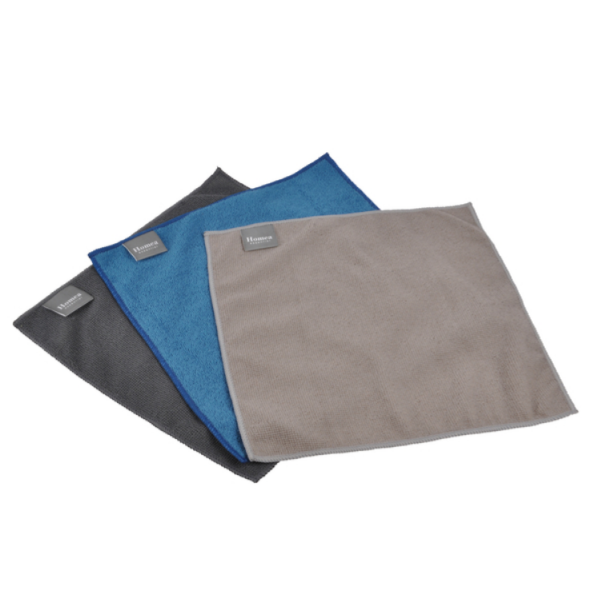 Σετ 3τμχ polyester microfibre Σχ. Assorted colours 30Χ30cm (τιμή συσκευασίας των 6 σετ)