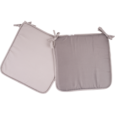 Μαξιλάρι καρέκλας δίχρωμο Σχ.Reli grey/l.grey 38x38x2cm 100% microfiber 38x38cm