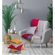 Mαξιλαροθήκη  Σχ.Irma 45x45cm 80% cot-20% pol Red