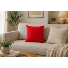 Mαξιλαροθήκη  Σχ.Irma 45x45cm 80% cot-20% pol Red