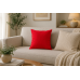Mαξιλαροθήκη  Σχ.Irma 45x45cm 80% cot-20% pol Red