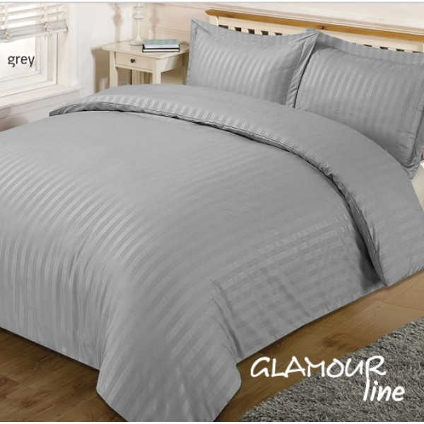 Σετ σεντόνια "Glamour" μονόχρωμα Beige poly/cotton 170x280cm