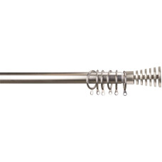 Κουρτινόβεργα επεκ/μενη Σχ. Slices 120cm-210cm Satin nickel
