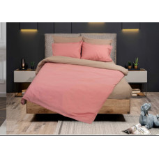 Σετ σεντόνια "Rainbow" μονόχρωμα Amethyst-Smoke poly/cotton 144 κλωστών 170x260cm