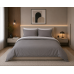 Σετ σεντόνια "Rainbow" μονόχρωμα Grey-Ice grey poly/cotton 144 κλωστών 240x260cm
