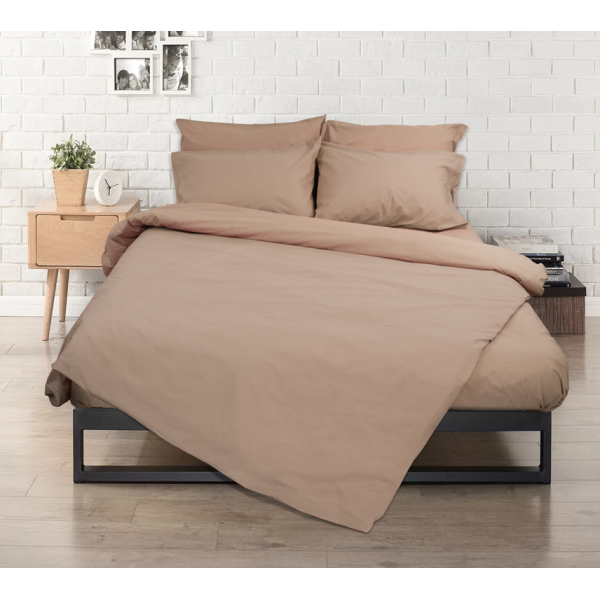 Σεντόνια Σχ. Rainbow flat μονόχρωμα poly/cotton Smoke 170x260cm