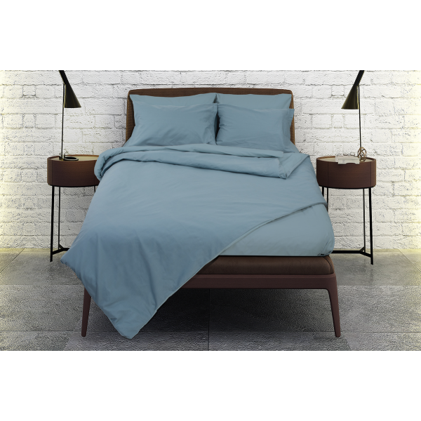 Σεντόνια Σχ. Rainbow flat μονόχρωμα poly/cotton Blue 240x260cm