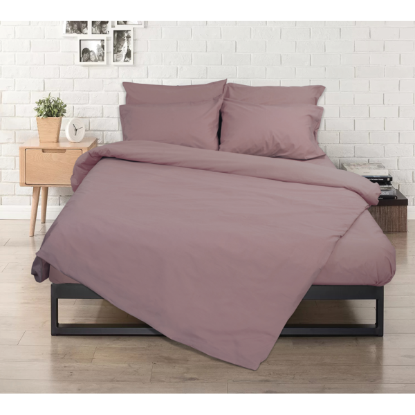 Σεντόνια Σχ. Rainbow flat μονόχρωμα poly/cotton Berry 240x260cm