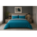 Σετ σεντόνια "Rainbow" μονόχρωμα Emerald-Grey poly/cotton 144 κλωστών 240x260cm