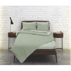 Σετ σεντόνια "Rainbow" μονόχρωμα Olive-mint poly/cotton 144 κλωστών 240x260cm