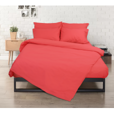 Σεντόνια Σχ. Rainbow flat μονόχρωμα poly/cotton Coral 170x260cm