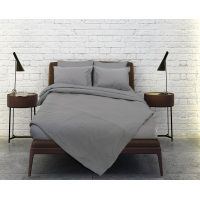 Σεντόνια Σχ. Rainbow flat μονόχρωμα poly/cotton Grey 240x260cm
