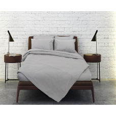 Σεντόνια Σχ. Rainbow flat μονόχρωμα poly/cotton Ice grey 240x260cm