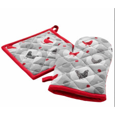 Σετ πιάστρα-γάντι Σχ. Suzette 100% cotton Σετ