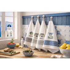 Σετ ποτηρόπανo κουζίνας  2 τμχ. Σχ.Suvenir 45x65cm (συσκευασία των 6 σετ) 45x65cm