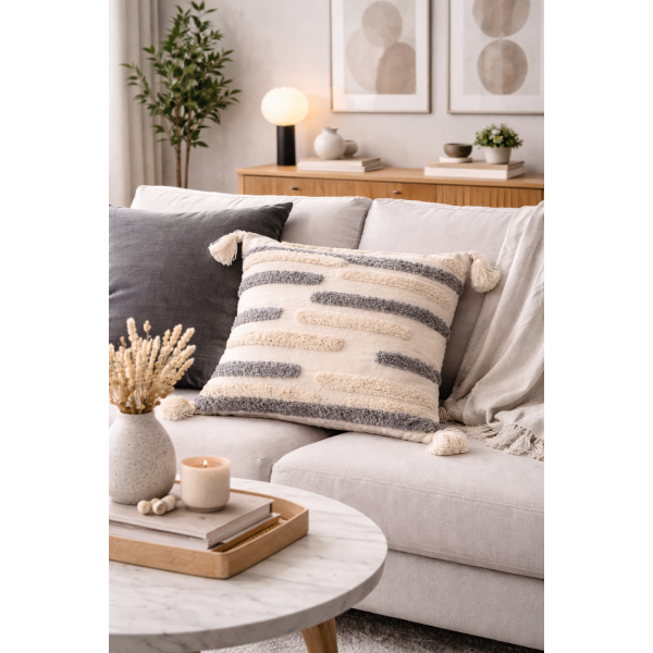 Μαξιλαροθήκη διακοσμητική  40Χ40cm Σχ. Megan 100% cotton 40x40cm