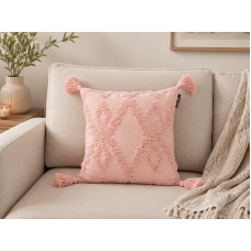 Μαξιλαροθήκη διακοσμητική  40Χ40cm Σχ. Abia 100% cotton Amethyst